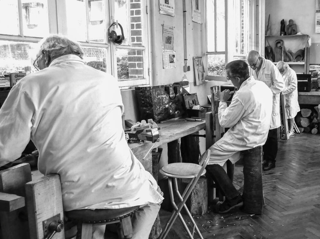 Les sculpteurs de atelier Douville